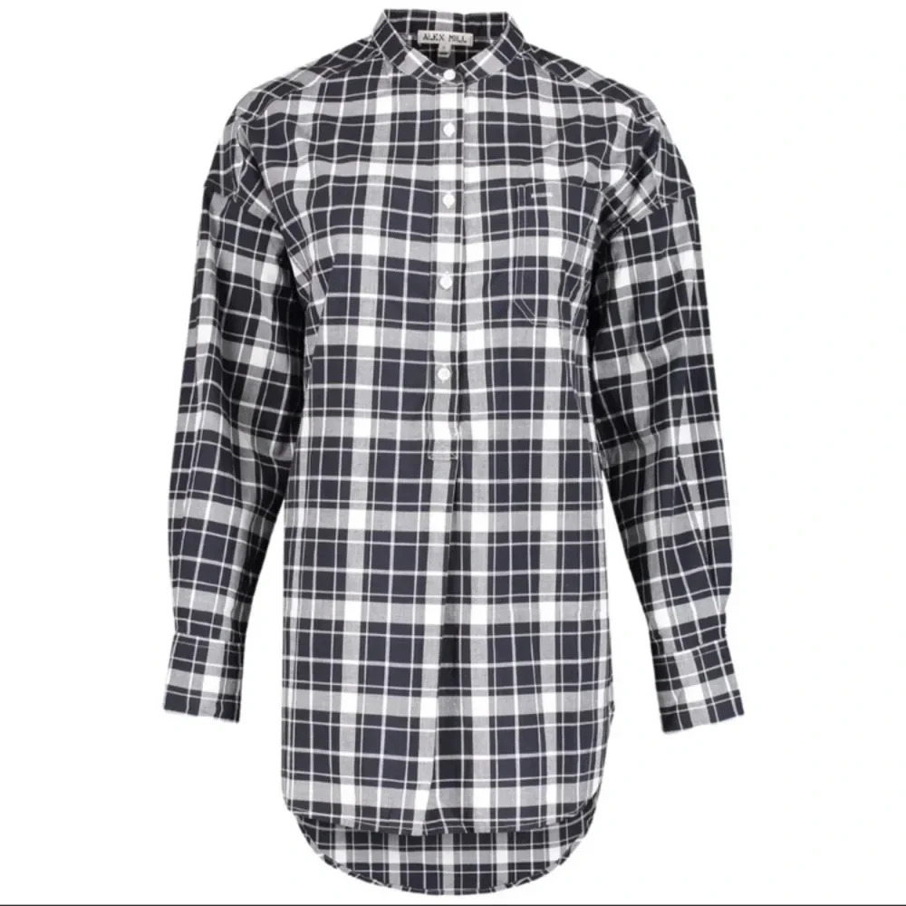 Alex Mill Plaid Tunic Top
